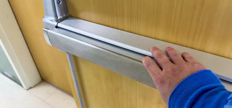 Installing a Push Bar on a Door Kings Park